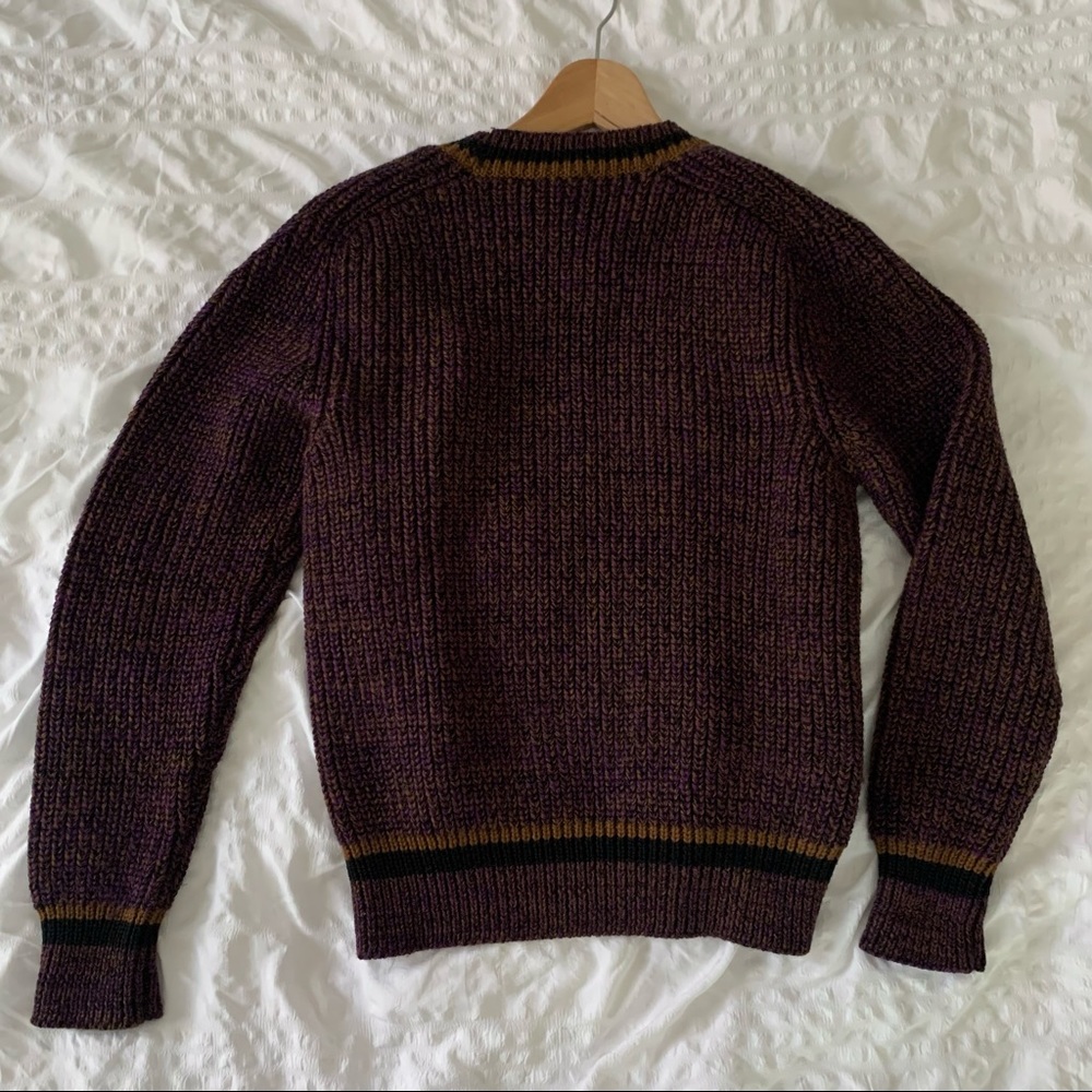 Vintage Kenzo Purple Cardigan Wool Grandpa Sweater - Picture 3 of 11